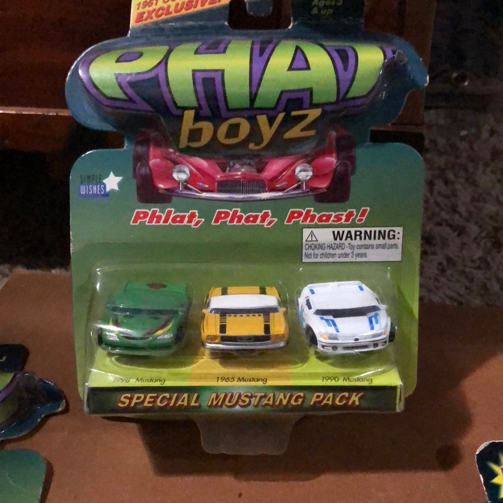 Set of 3 mustangs NIB PHAT boyz cars